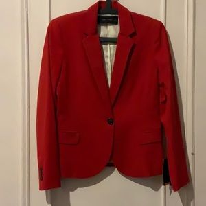 Zara Red Blazer with one button